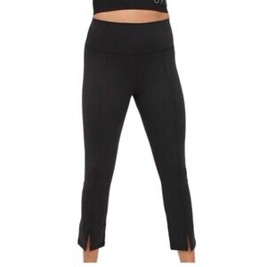 OFFLINE by Aerie NEW The Hugger Legging Hi Rise Black Cropped Seam Slit XL